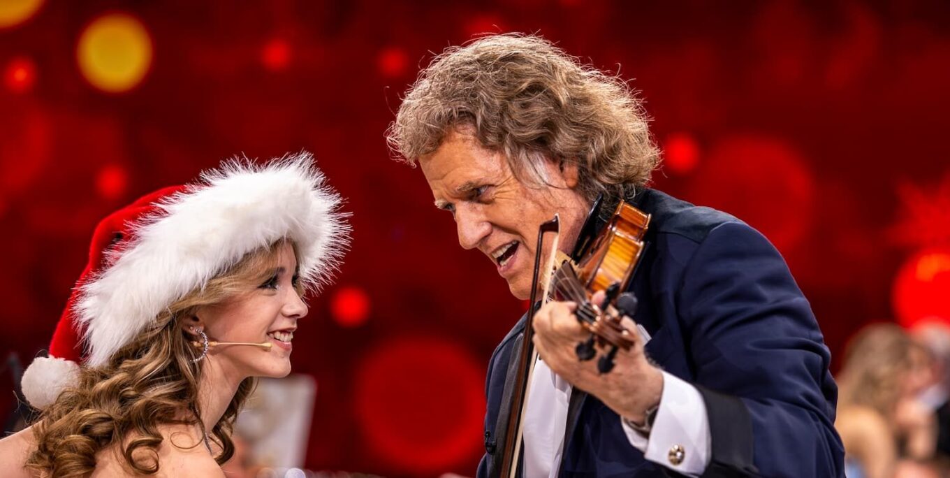 tło André Rieu. Wesołych Świąt!  KONCERT NA EKRANIE 